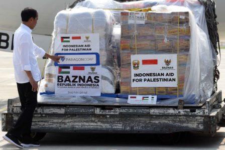 Presiden Jokowi Lepas Bantuan Kemanusiaan Tahap ke-2 ke Palestina