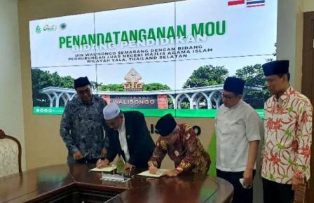 UIN Walisongo Teken MoU dengan Majelis Agama Islam Thailand Selatan