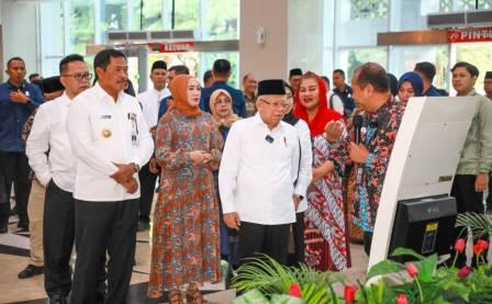 Tinjau RSWN Semarang, Wapres Ma’ruf Amin Apresiasi Layanan Digital