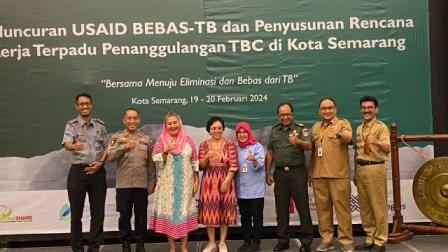 Peluncuran USAID BEBAS-TB dan Penyusunan Rencana Kerja Terpadu Penanggulangan TBC di Kota Semarang, Senin (19/2/2024).