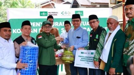 PBNU Bantu Warga Terdampak Banjir dan Tanah Longsor di Pesisir Selatan Sumbar