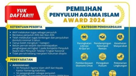 Kemenag Gelar Penyuluh Agama Islam Award 2024