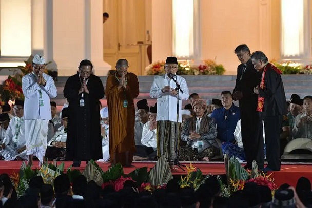 Zikir dan Doa Kebangsaan, Wapres Doakan Indonesia Selalu Diberi Kebaikan dan Perlindungan