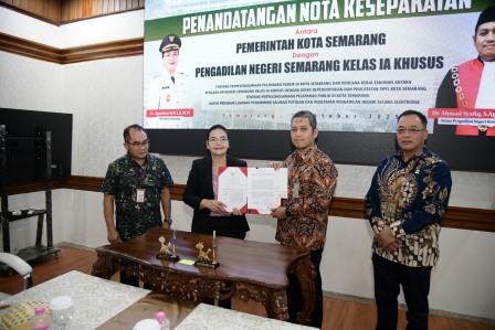 Tingkatkan Pelayanan Publik, Wali Kota Agustina Wilujeng Gandeng Pengadilan Negeri Semarang